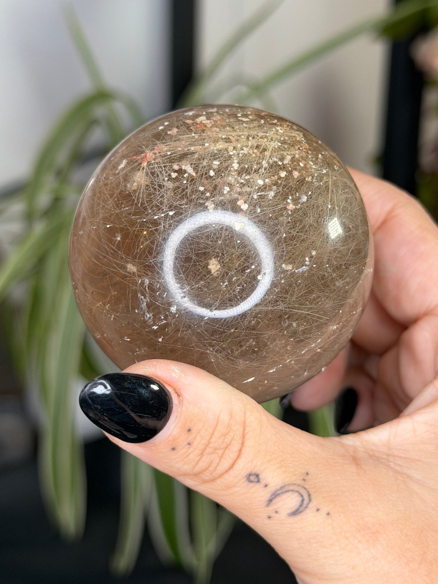 Rutilated Quartz Sphere | 253g - The Crystal Valley