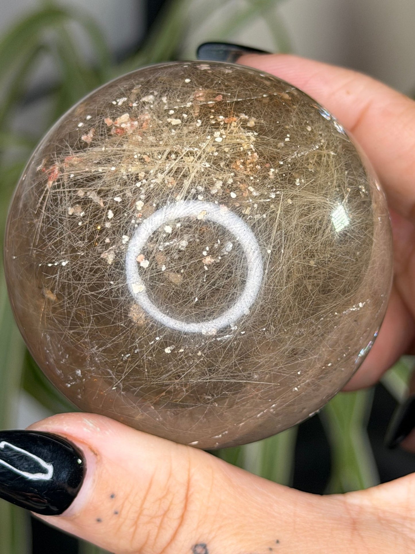 Rutilated Quartz Sphere | 253g - The Crystal Valley