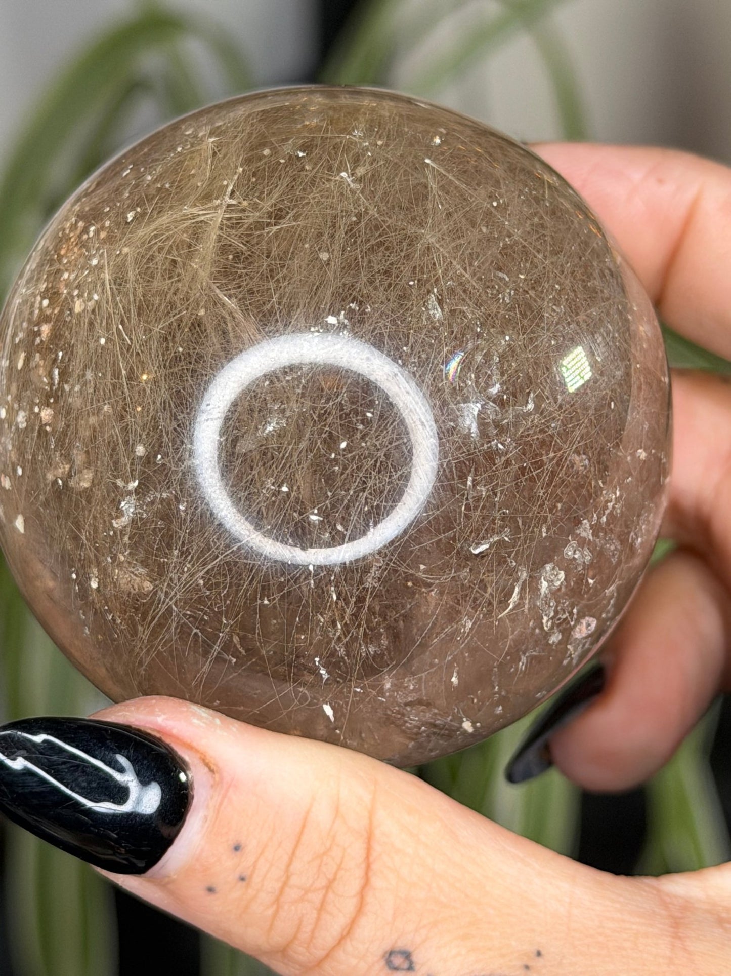 Rutilated Quartz Sphere | 253g - The Crystal Valley