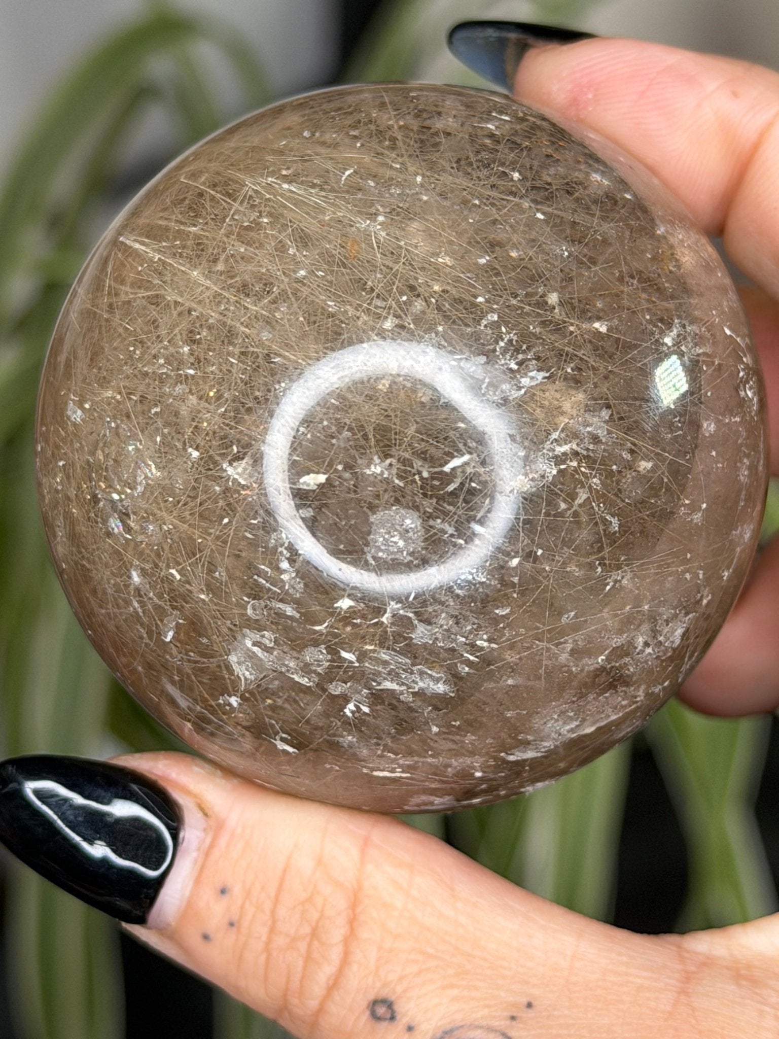 Rutilated Quartz Sphere | 253g - The Crystal Valley