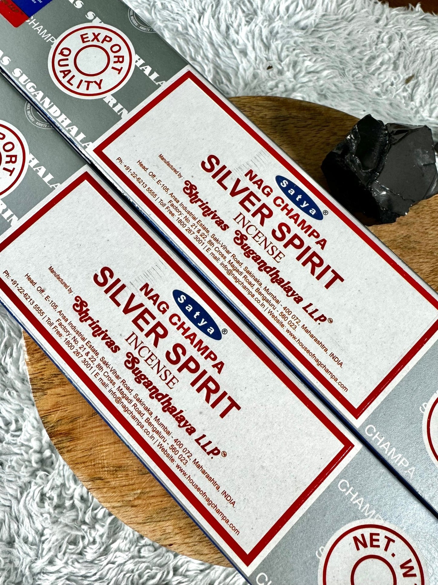 Satya Silver Spirit Incense | 15 (one box with 12 sticks) - The Crystal Valley