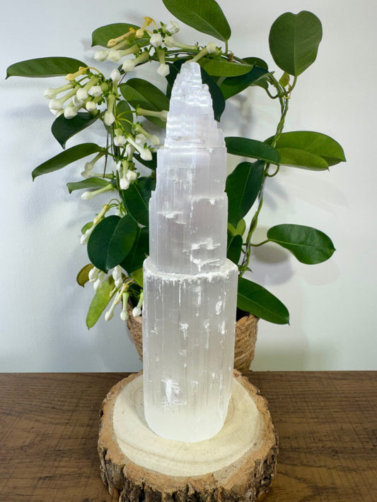 Selenite Tower | 764g - The Crystal Valley