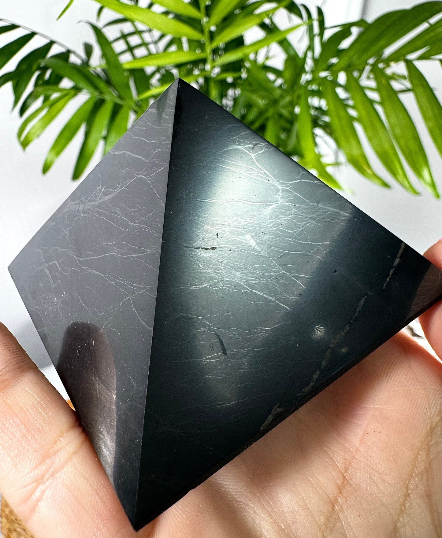 Shungite Pyramid | 190g - The Crystal Valley