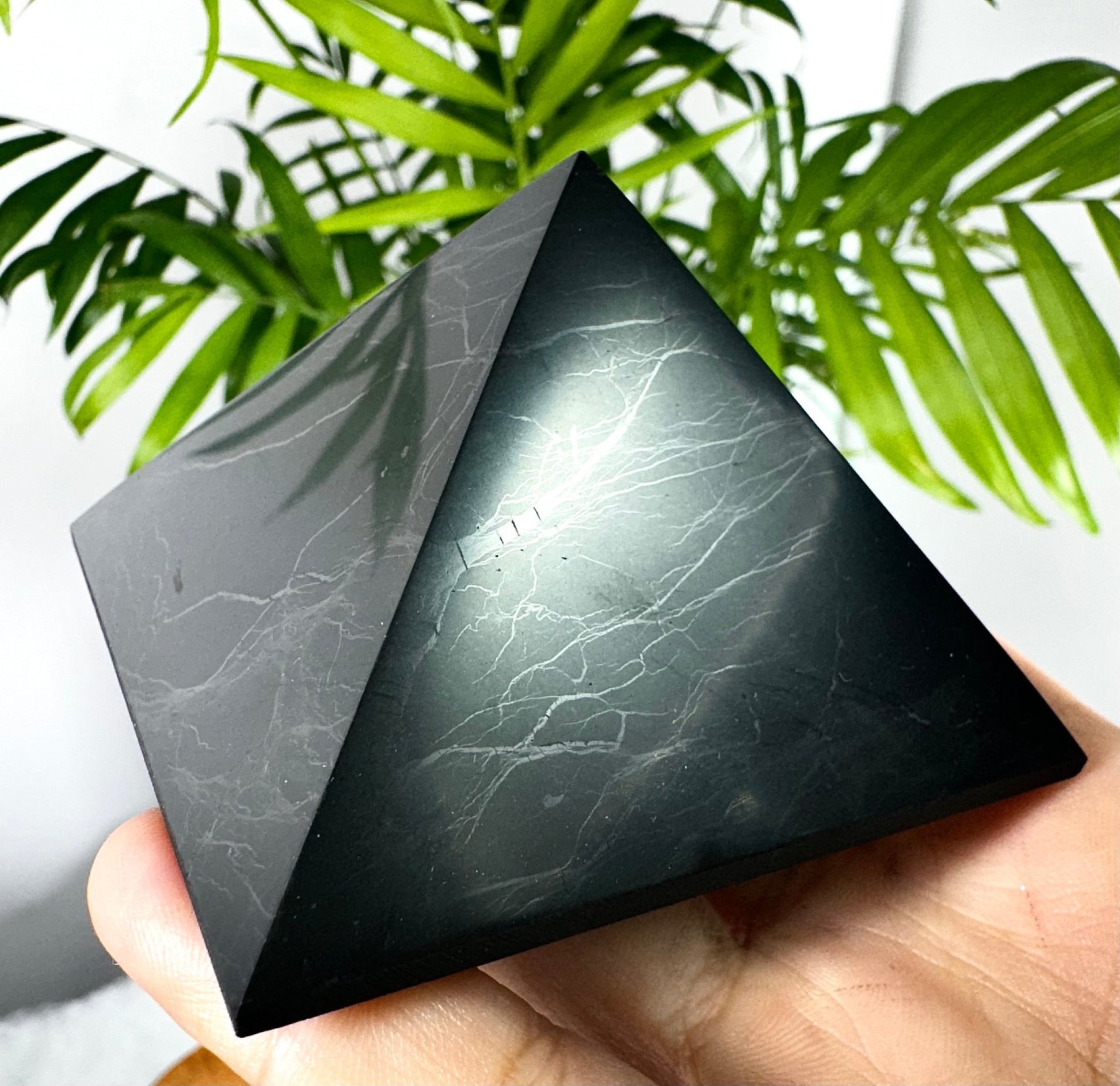 Shungite Pyramid | 190g - The Crystal Valley