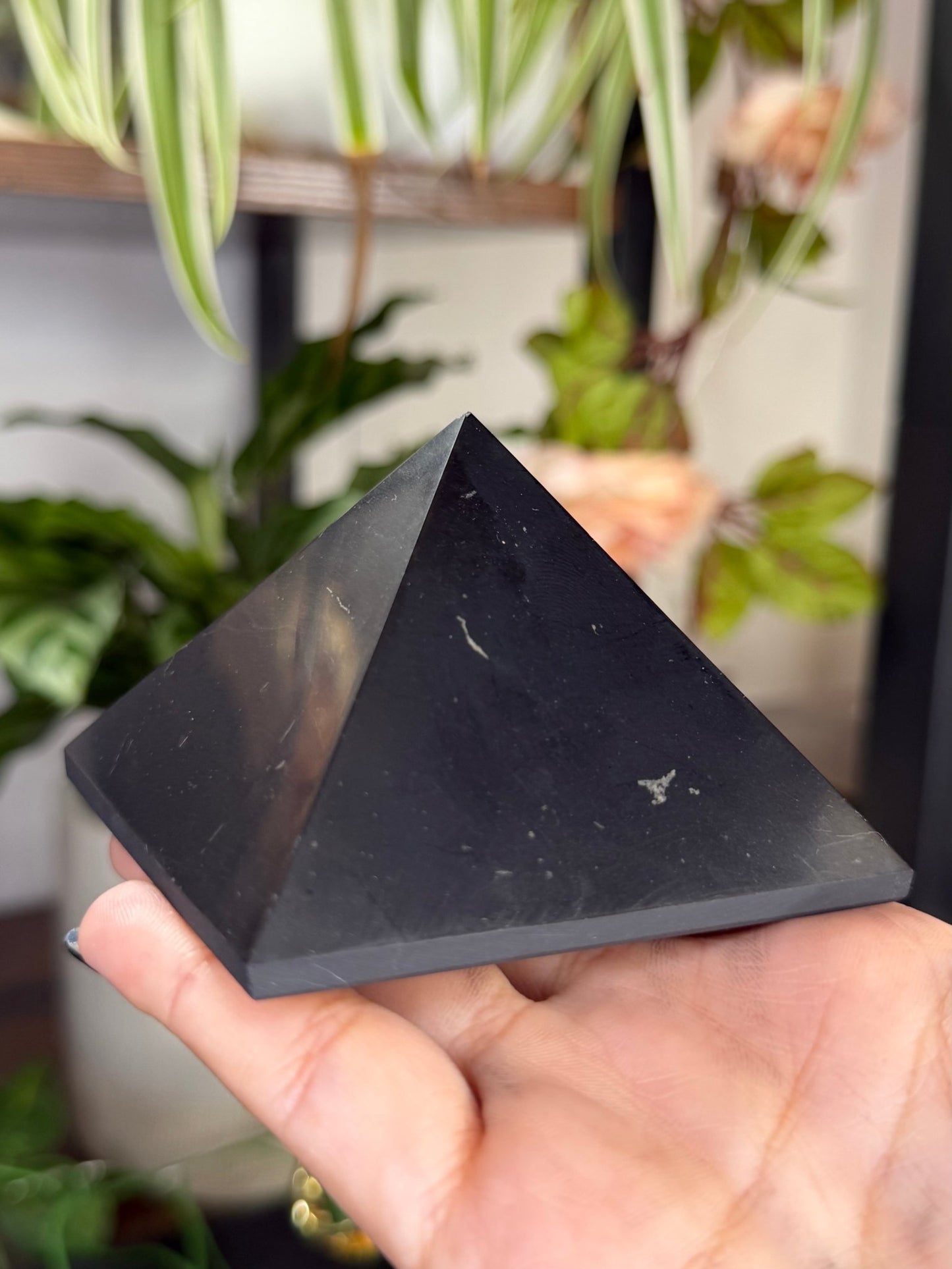 Shungite Pyramid | 243g - The Crystal Valley