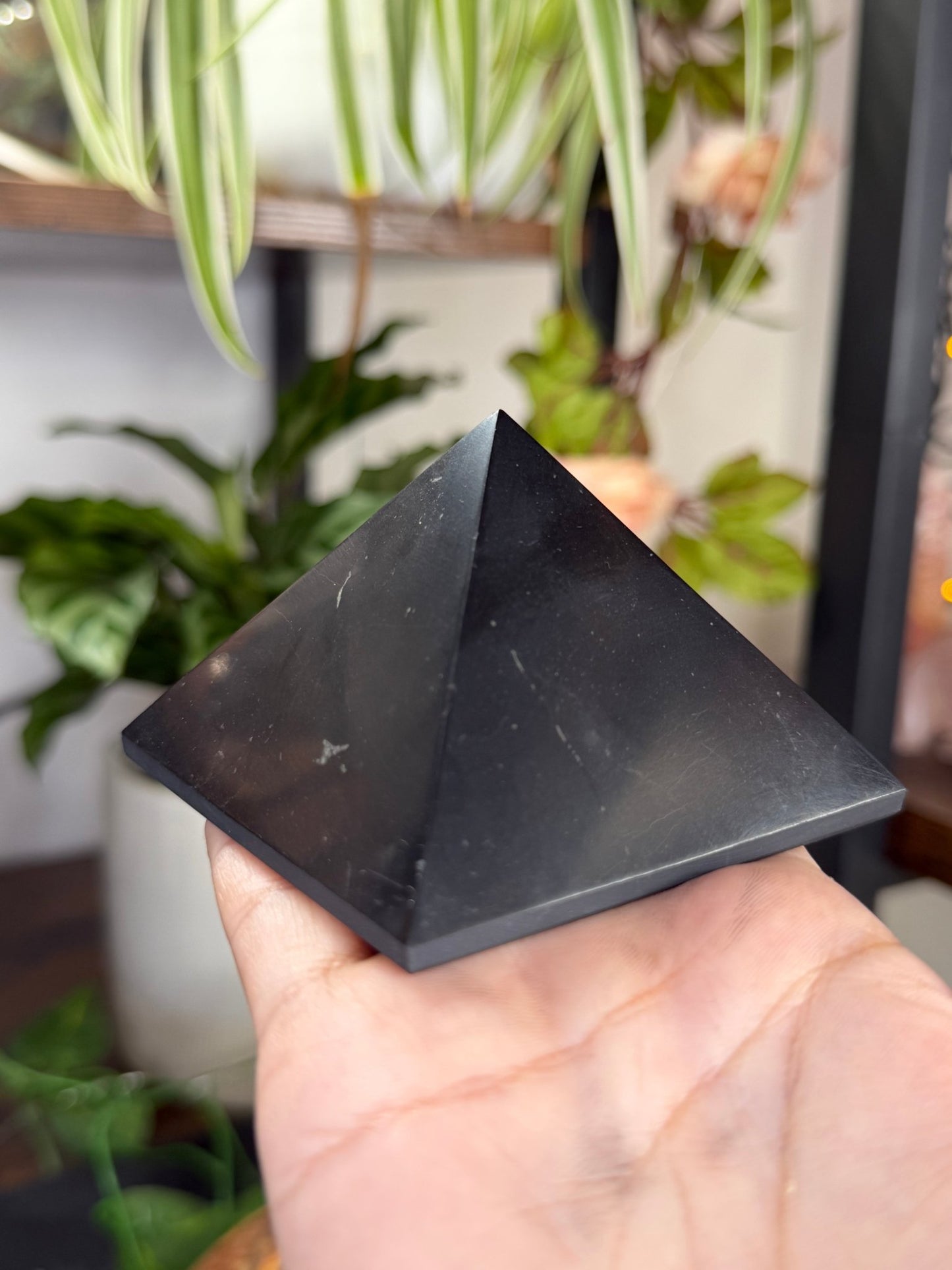 Shungite Pyramid | 243g - The Crystal Valley