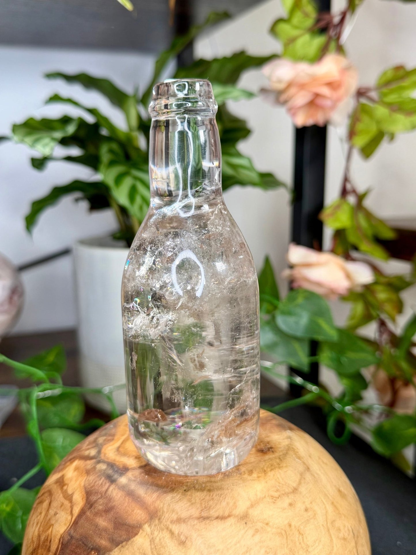 Smokey Quartz Bottle | 392g - The Crystal Valley