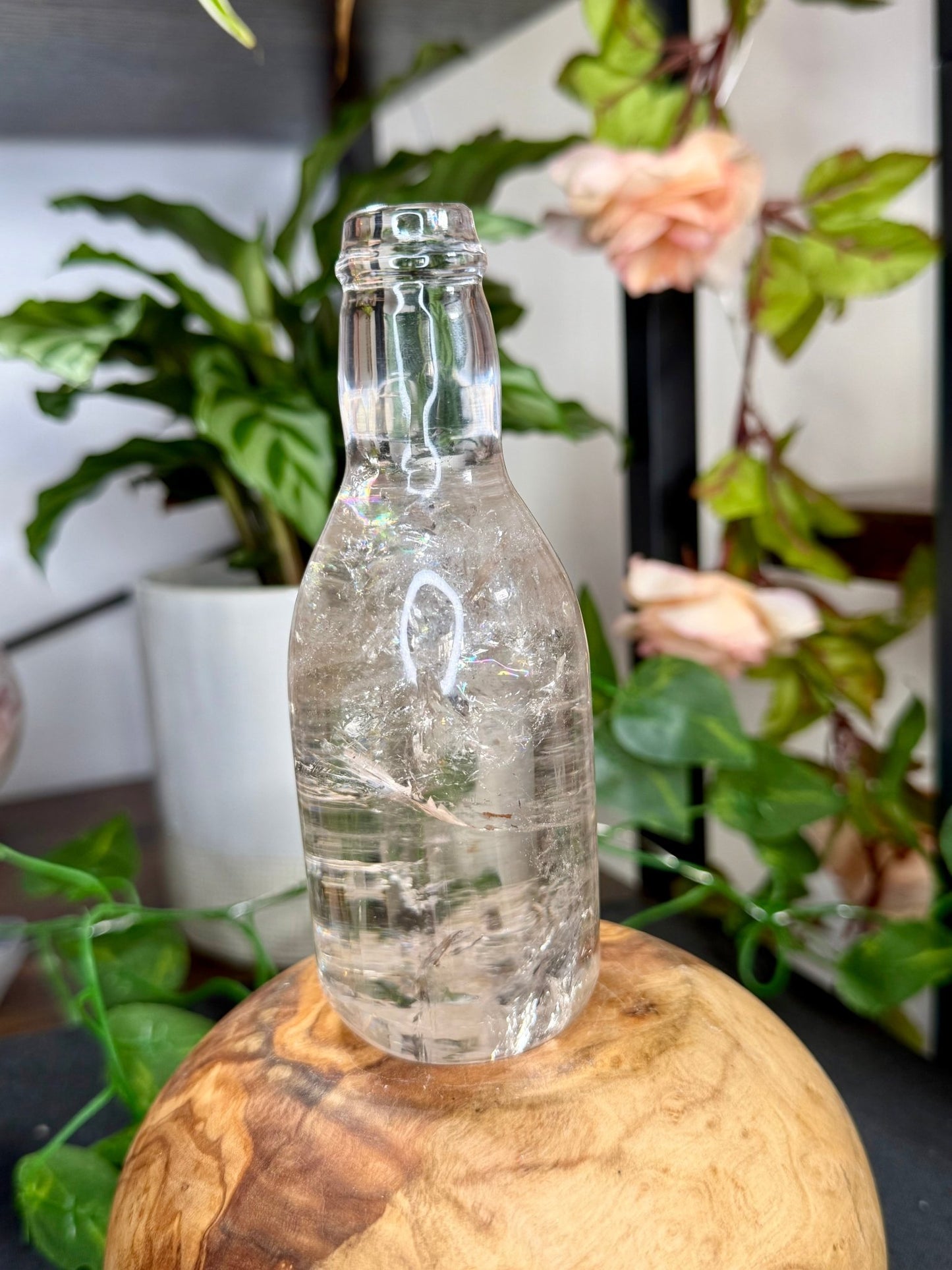 Smokey Quartz Bottle | 392g - The Crystal Valley