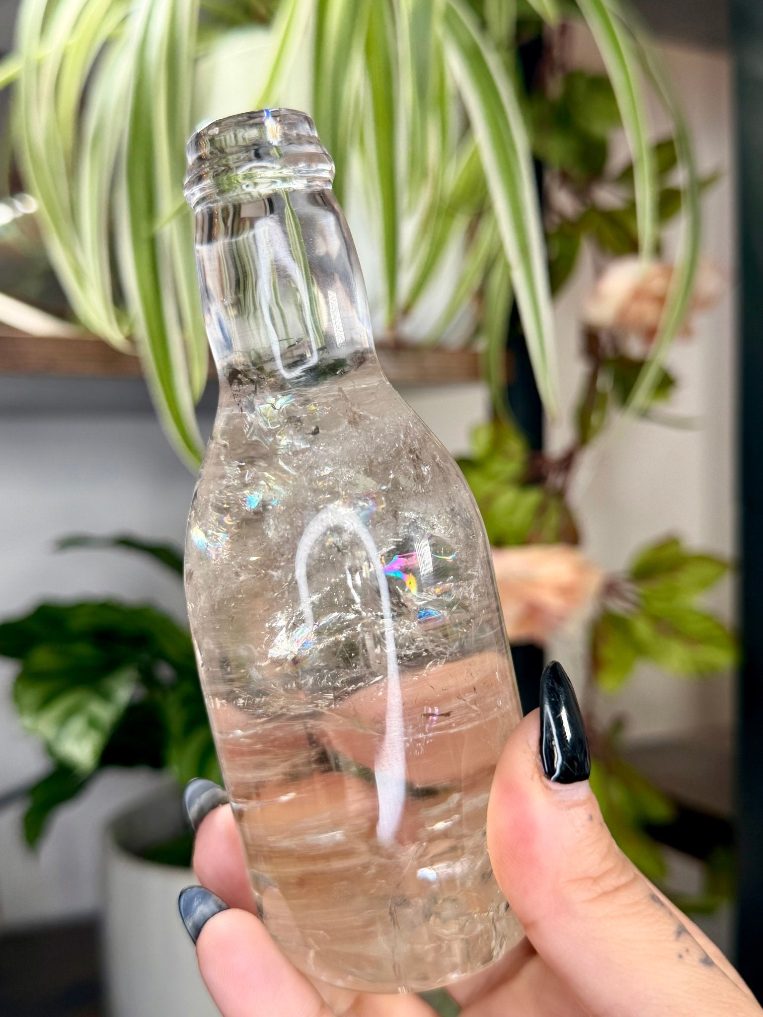 Smokey Quartz Bottle | 392g - The Crystal Valley