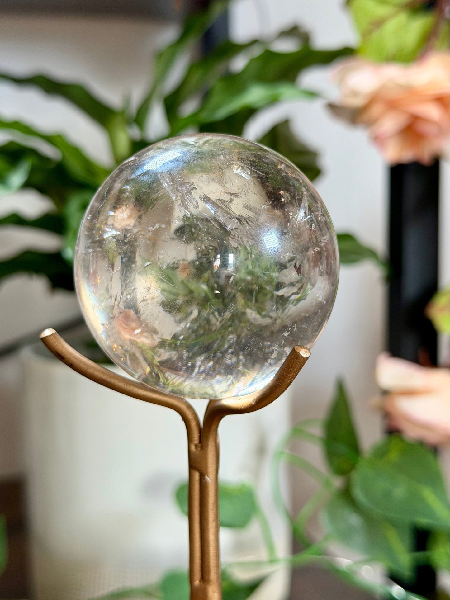 Smokey Quartz Sphere | 225g - The Crystal Valley