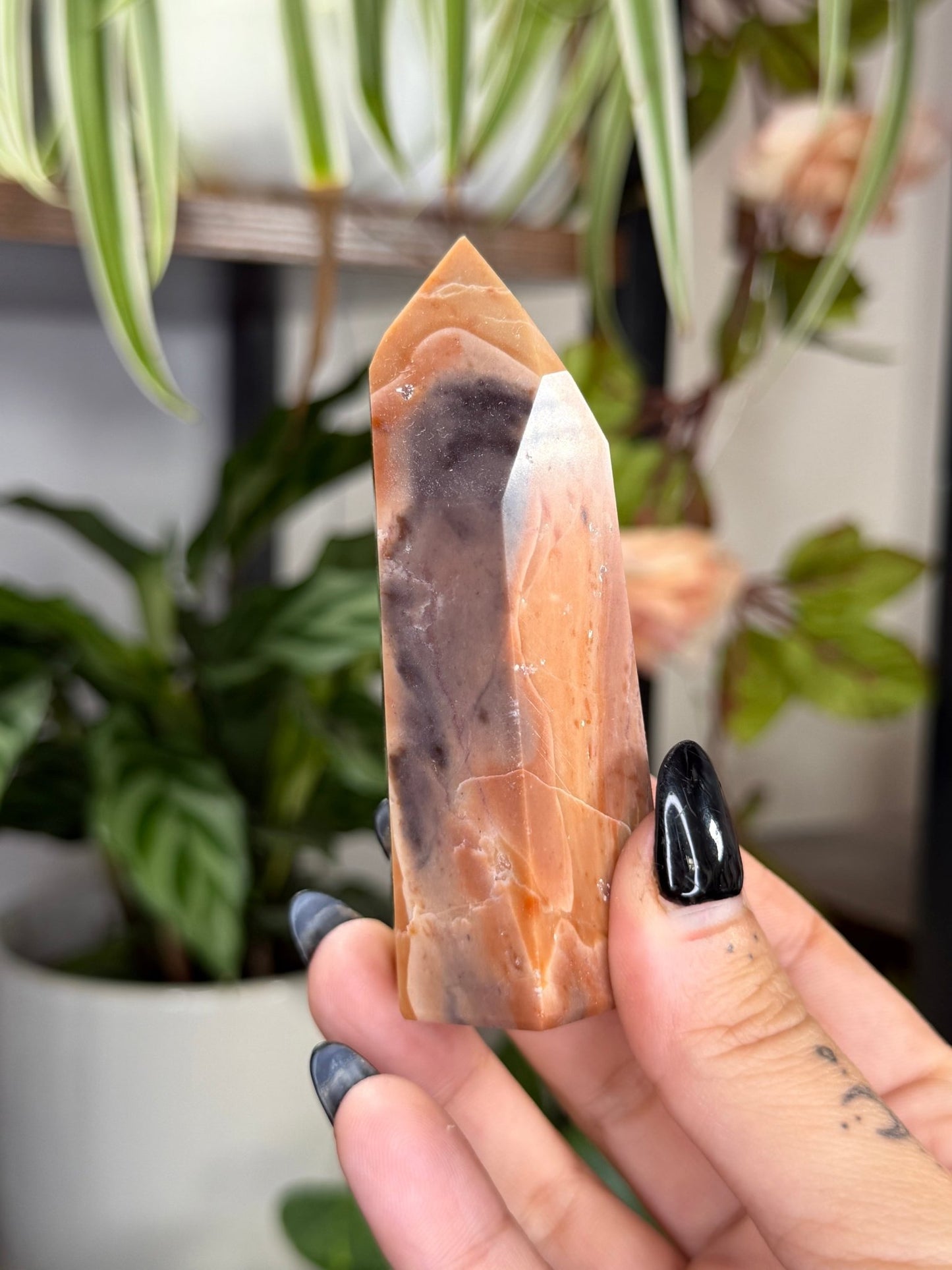 Tiger Jasper Tower | 106g - The Crystal Valley