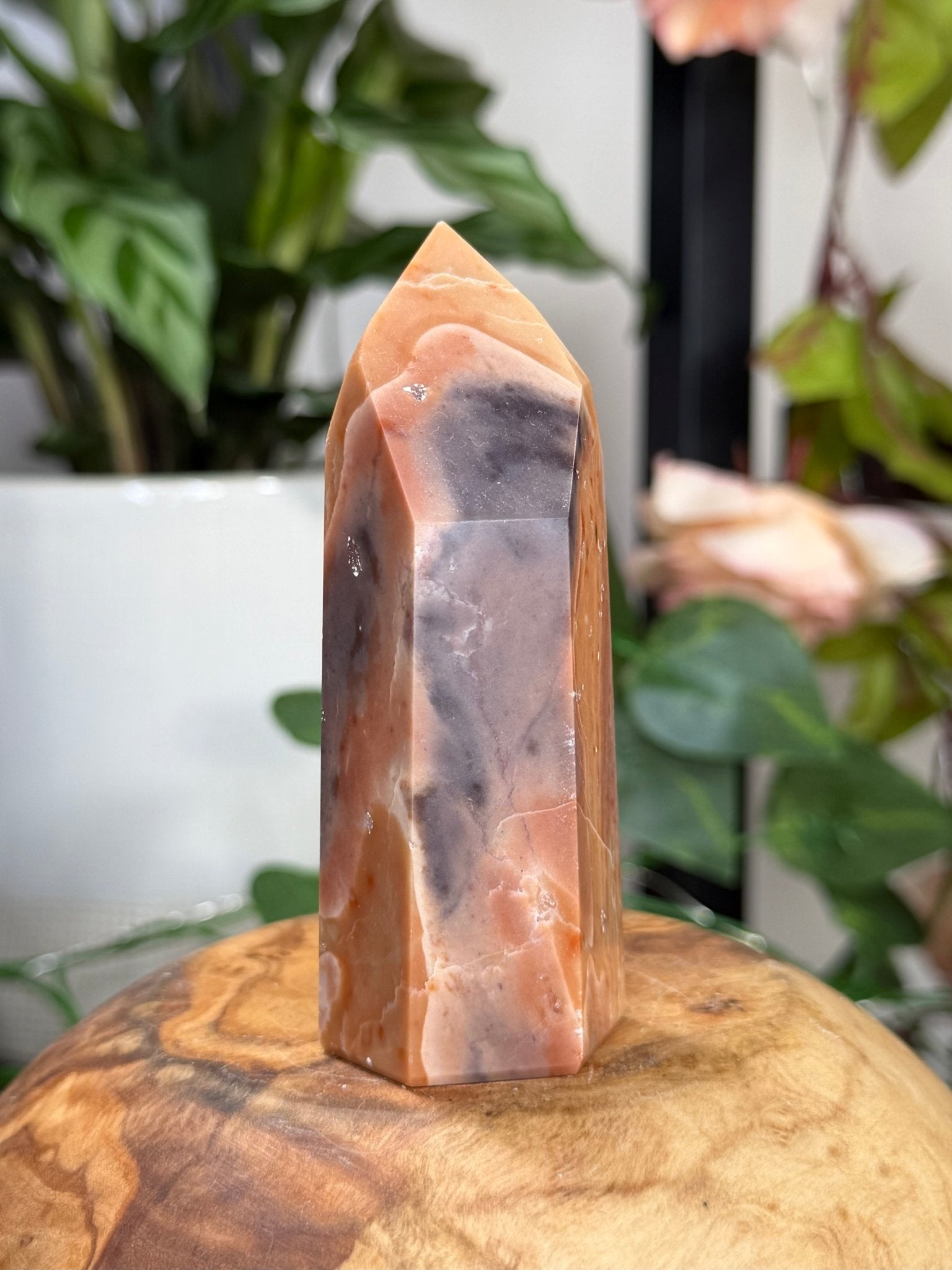 Tiger Jasper Tower | 106g - The Crystal Valley