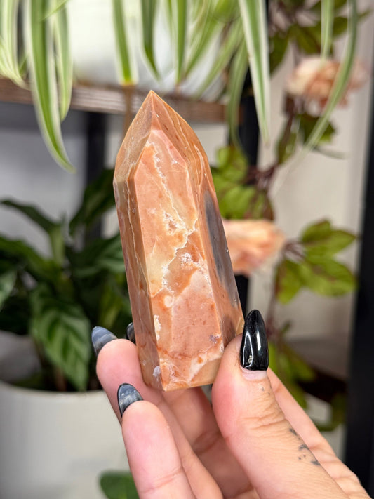 Tiger Jasper Tower | 106g - The Crystal Valley