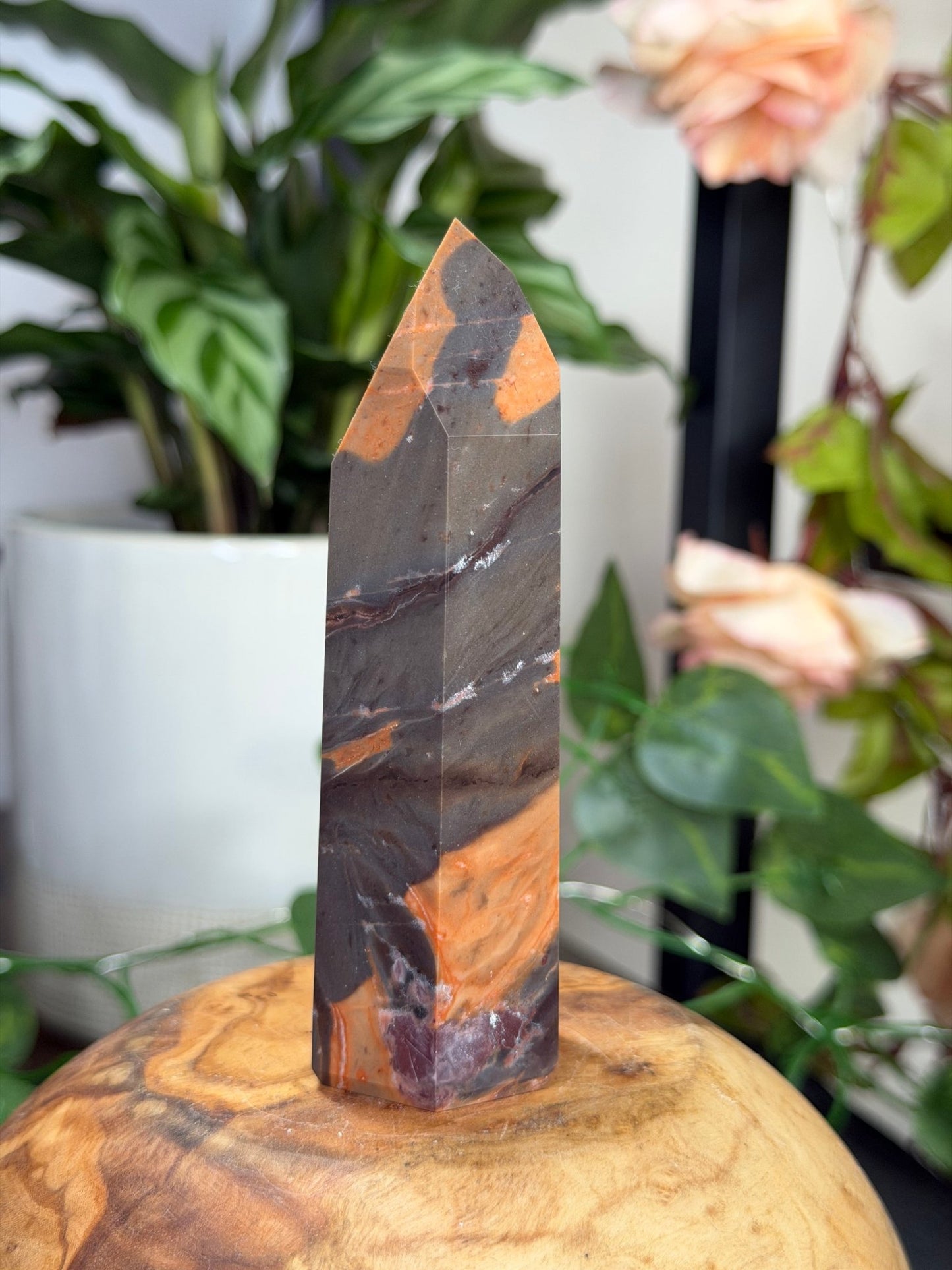 Tiger Jasper Tower | 155g - The Crystal Valley