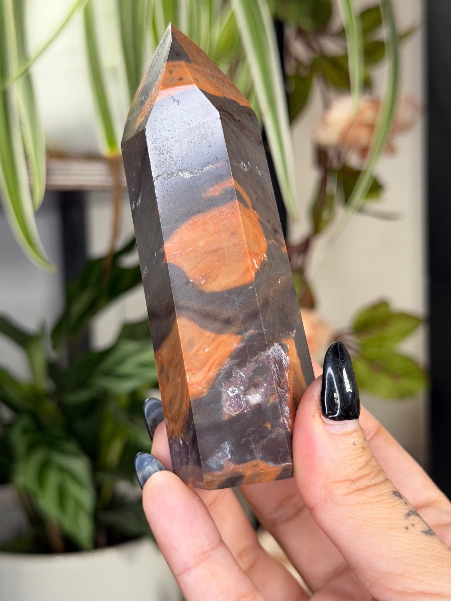 Tiger Jasper Tower | 155g - The Crystal Valley
