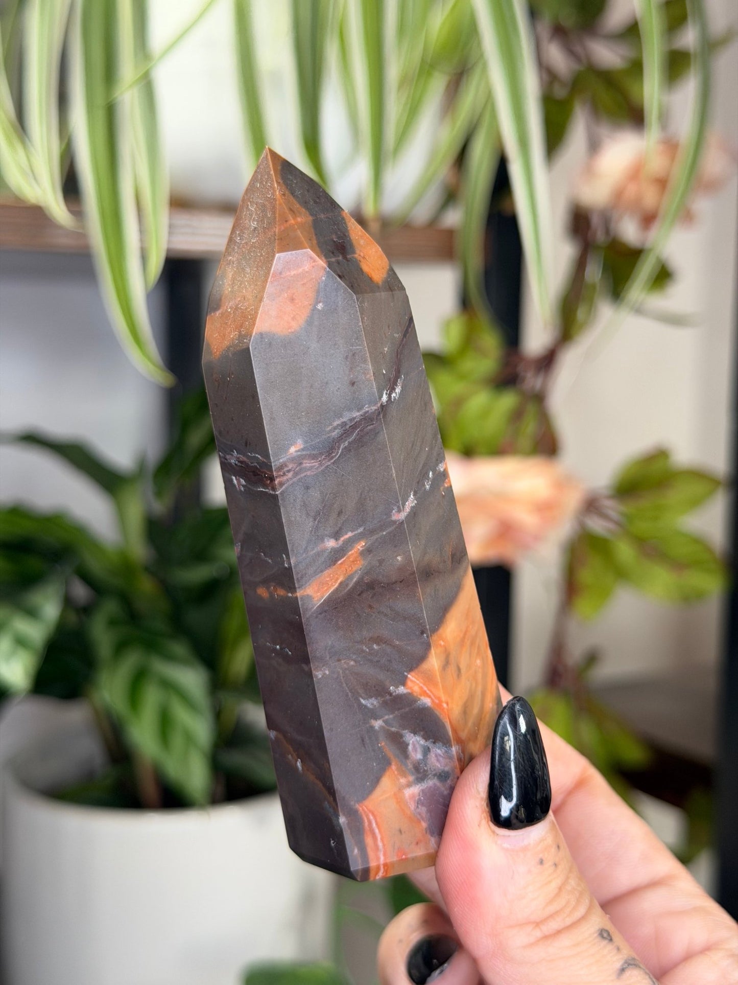 Tiger Jasper Tower | 155g - The Crystal Valley