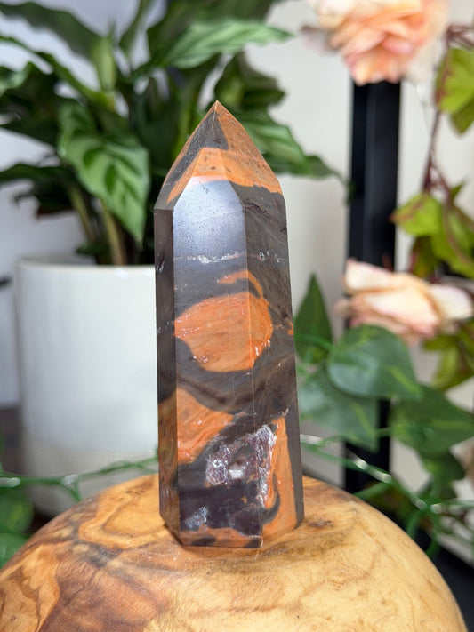Tiger Jasper Tower | 155g - The Crystal Valley