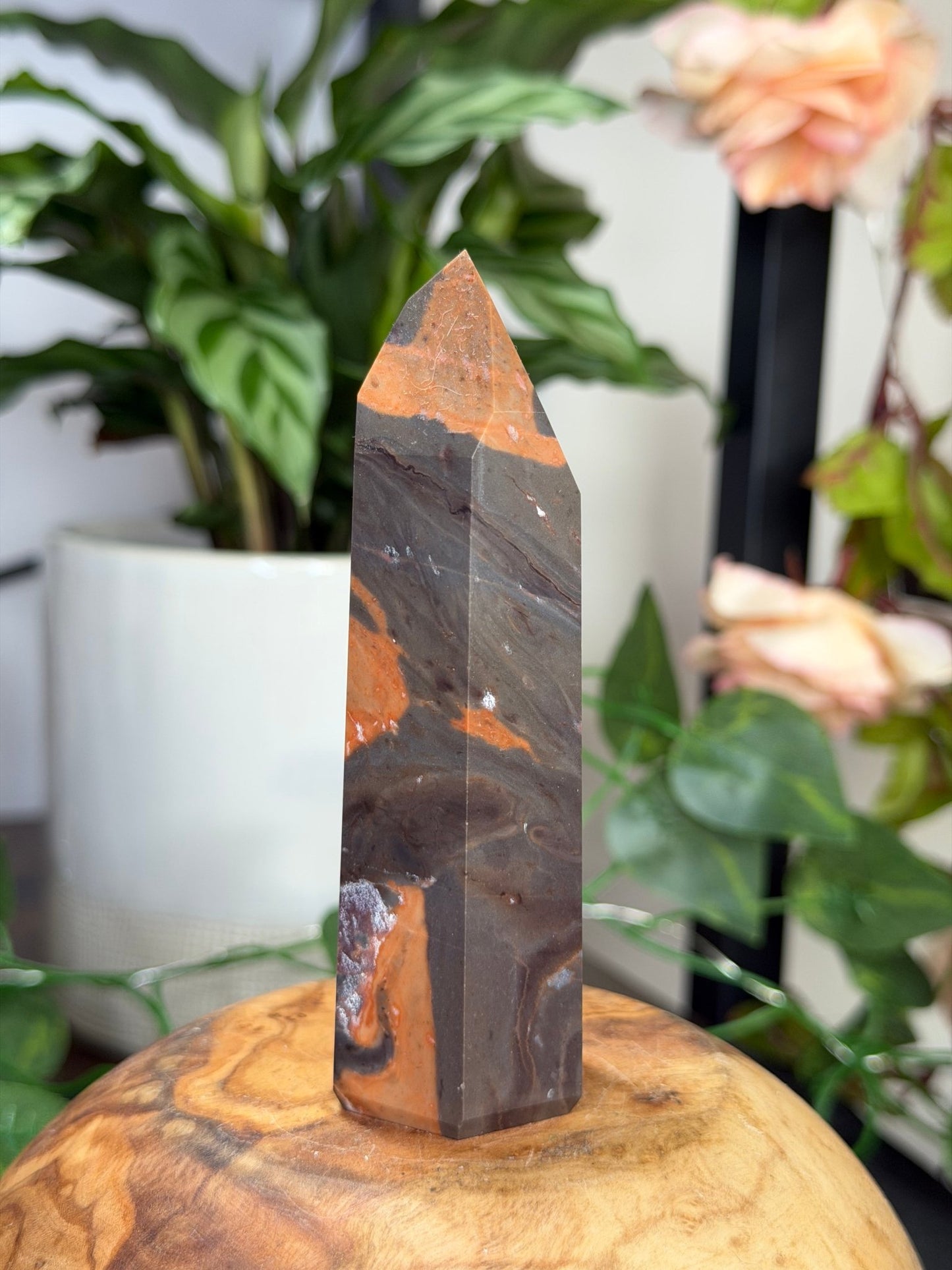 Tiger Jasper Tower | 155g - The Crystal Valley