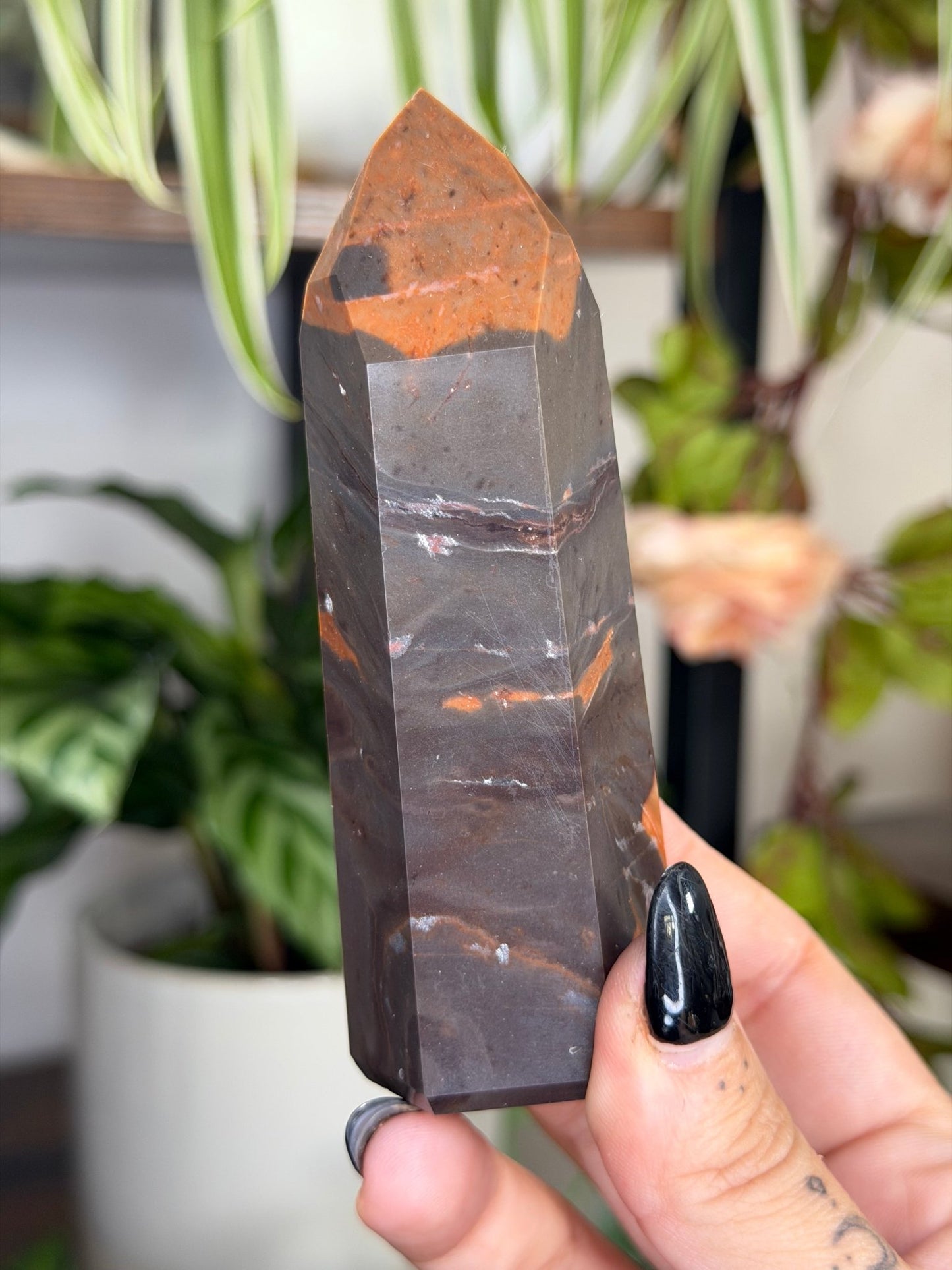Tiger Jasper Tower | 155g - The Crystal Valley