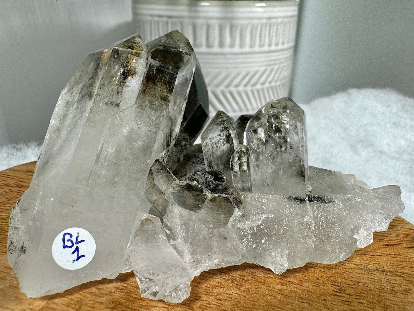 Unique Black Lodolite Cluster | 163g - The Crystal Valley