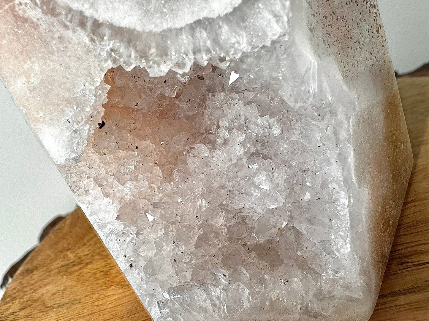 Very Unique Pink Amethyst & Quartz Tower | 1.2 kg - The Crystal ValleyQuartz