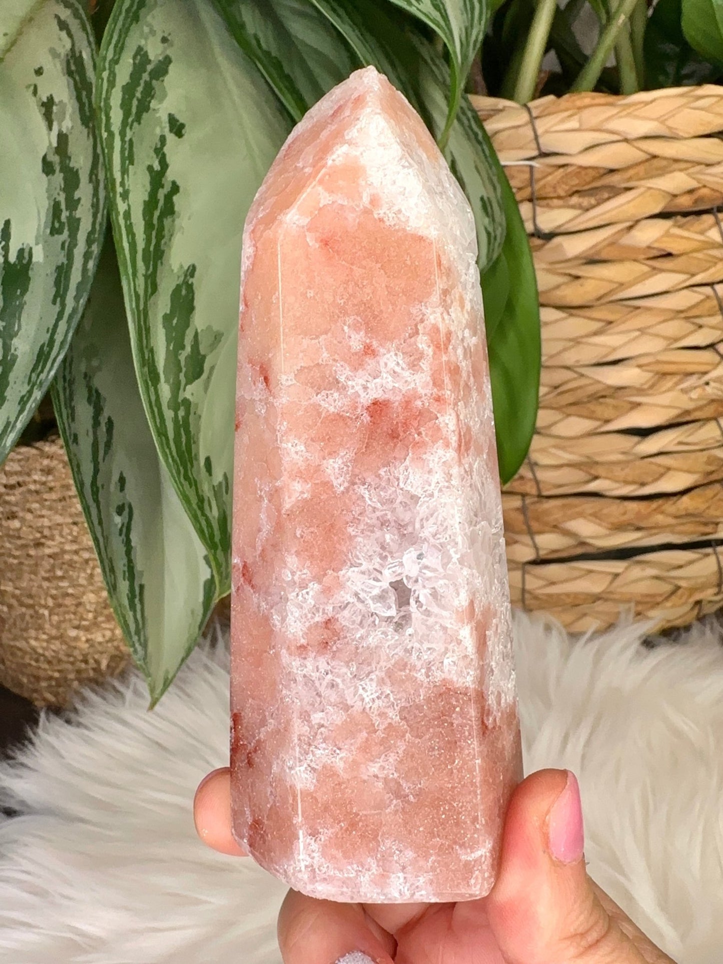 A+ Quality Pink Amethyst Tower | 300g - The Crystal Valley