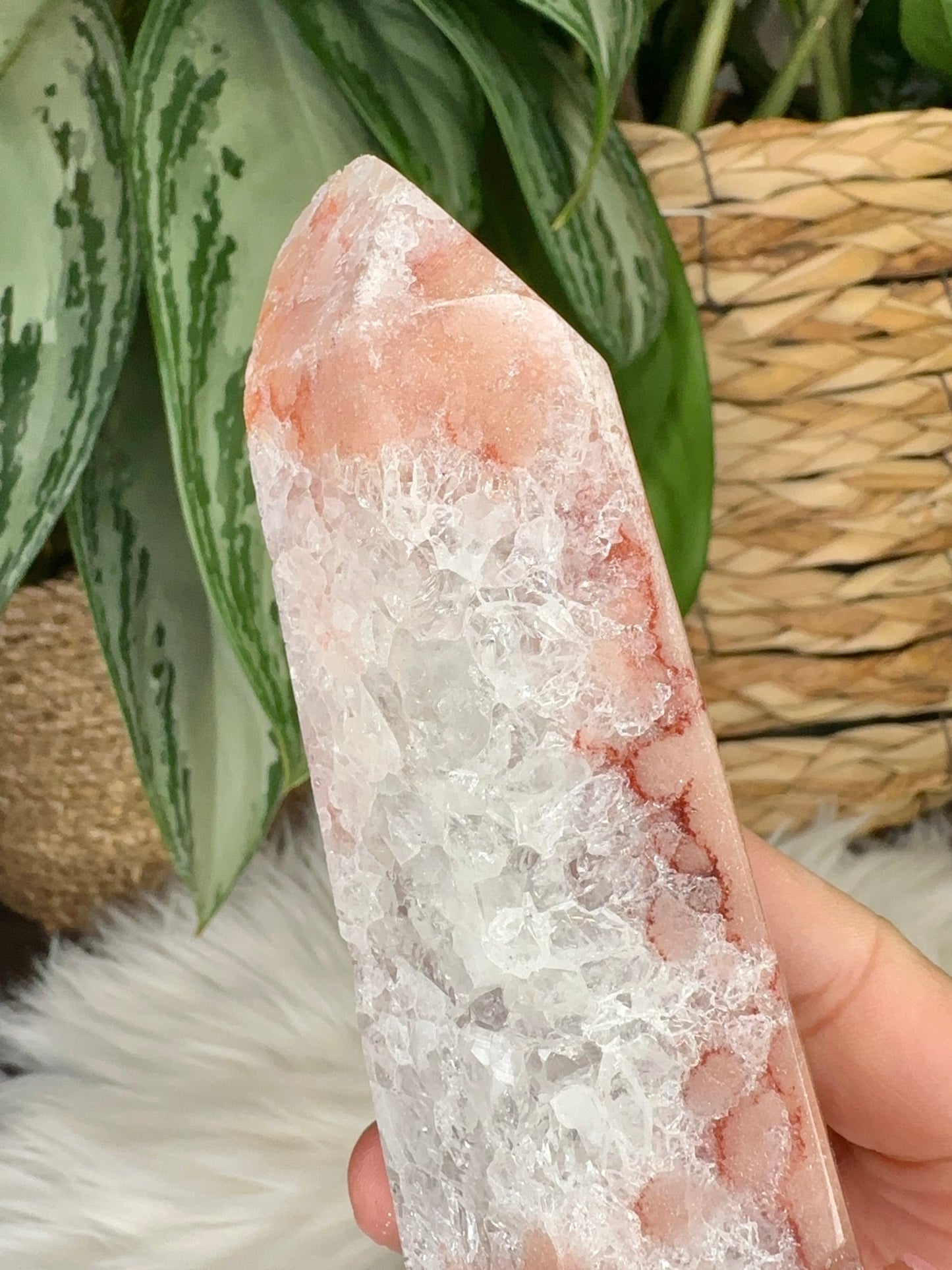 A+ Quality Pink Amethyst Tower | 300g - The Crystal Valley