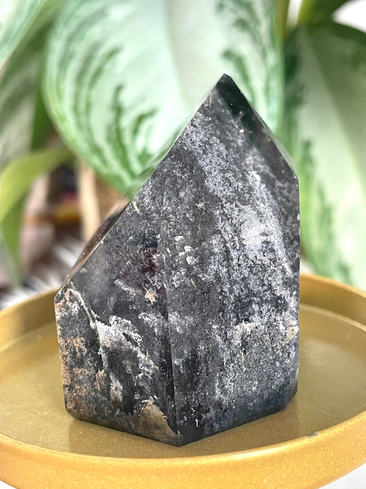 Unique Black Lodolite Tower | 185g